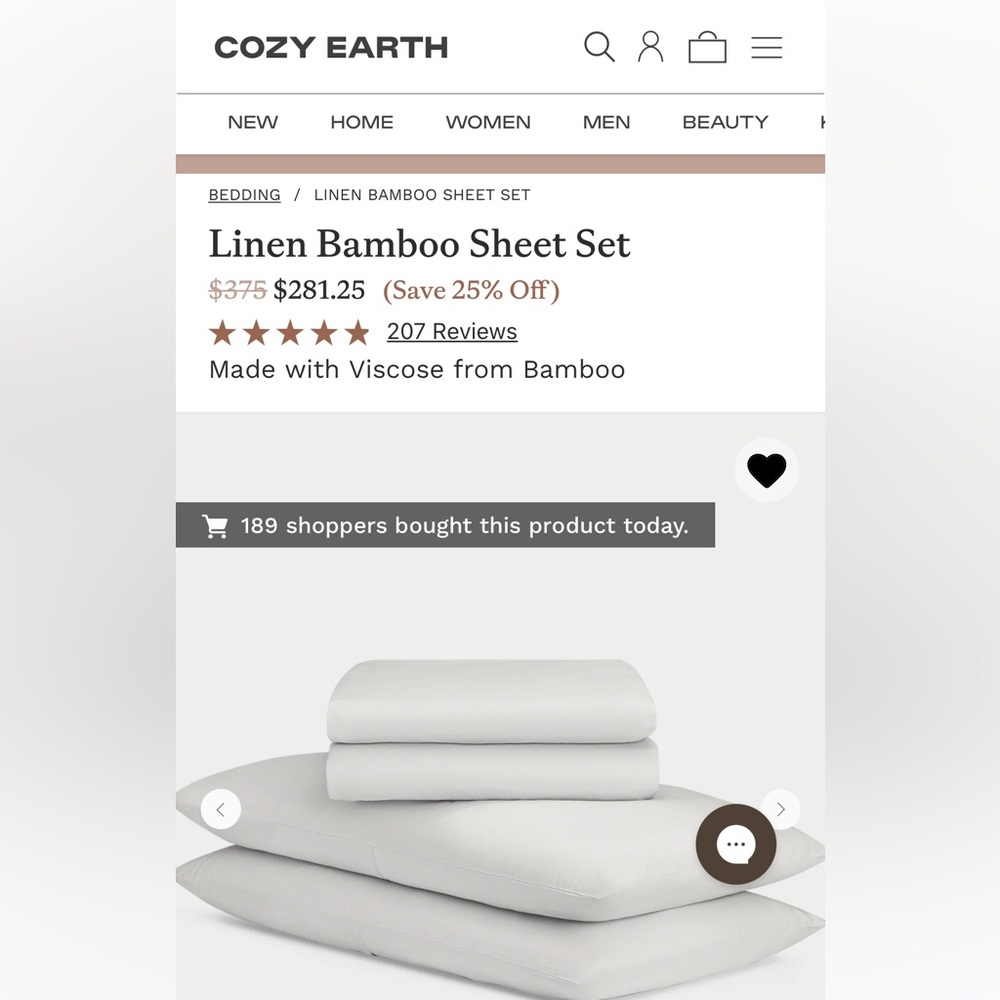 Luxury Bamboo Viscose Bedding Set - light grey